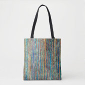 Stripes en kralen tote bag (Voorkant)