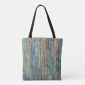 Stripes en kralen tote bag (Achterkant)