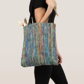 Stripes en kralen tote bag (Dichtbij)
