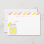 Stripes en limonade persoonlijke notitiekaarten (Voorkant)