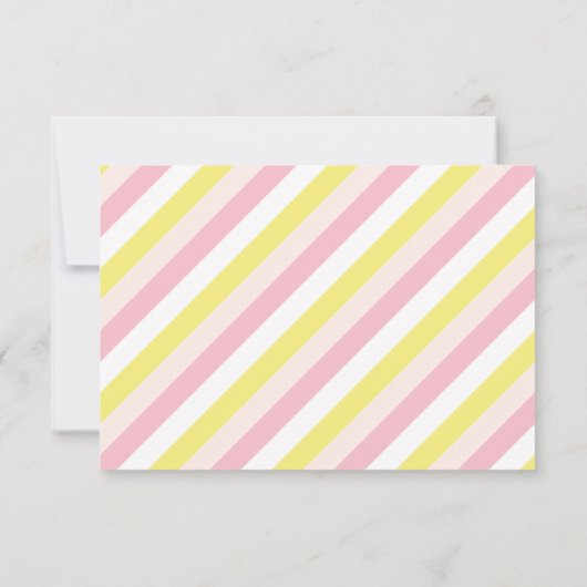 Stripes en limonade persoonlijke notitiekaarten (Achterkant)