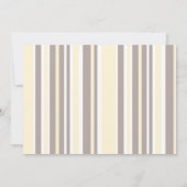 Stripes en Paisley Baby shower Invitation (CA) Kaart (Achterkant)