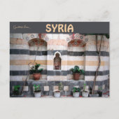 Stripes en Planten in Damascus Syrië Briefkaart (Voorkant)