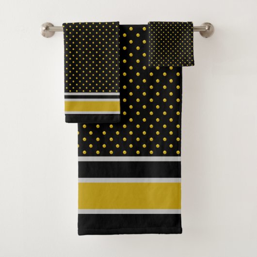 Stripes en Polka Dots Bad Handdoek (Insitu)