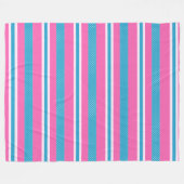 Stripes en Polka Dots Fleece Deken (Voorkant (Horizontaal))