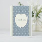 stripes en polka dots militaire retro uit 1940 RSVP kaartje (Staand voorkant)