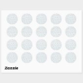 Stripes en Polka Dots Ronde Sticker (Vel)