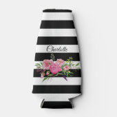 Stripes en pony's - Aangepaste fleskoeler Flesjeskoeler (Voorkant)