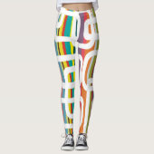 Stripes en rechthoeken leggings (Voorkant)