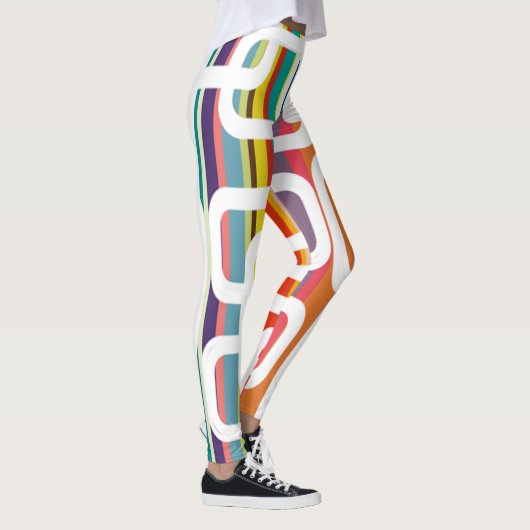 Stripes en rechthoeken leggings (Rechts)