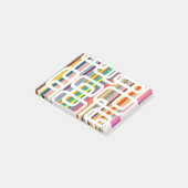 Stripes en rechthoeken post-it® notes (Schuin)