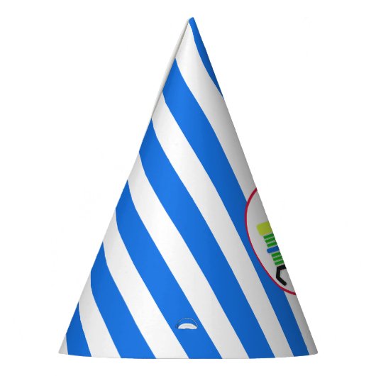 Stripes en Robot Birthday Party Pet Feesthoedjes (Links)