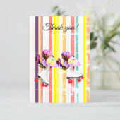 Stripes en Rollers - Hartelijk dank voor uw kaart (Staand voorkant)