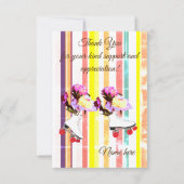 Stripes en Rollers - Hartelijk dank voor uw kaart (Achterkant)