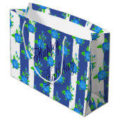 Stripes en Rozen Groot Cadeauzakje (Achterkant Gekanteld)