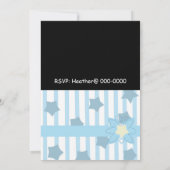 Stripes en Stars Birthday Invitation Kaart (Achterkant)