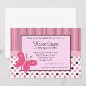 Stripes en Stippen Butterfly Kaart (Voorkant / Achterkant)