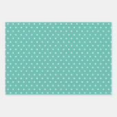 Stripes en stippen zee schuimgroen zomer inpakpapier vel (Voorkant 3)