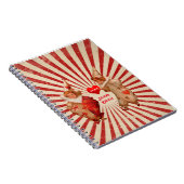 Stripes en  Valentijnen met hart Notitieboek (Rechterzijde)