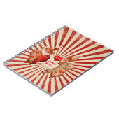 Stripes en  Valentijnen met hart Notitieboek (Linkerzijde)