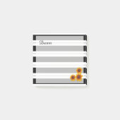 Stripes en zonnebloemen post-it® notes (Voorkant)
