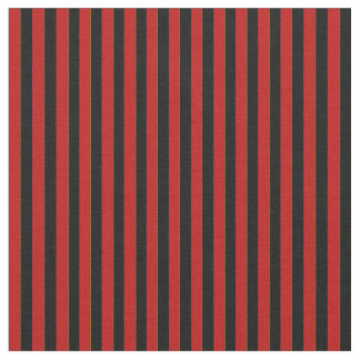 Stripes Fabric, Red en Black Stof