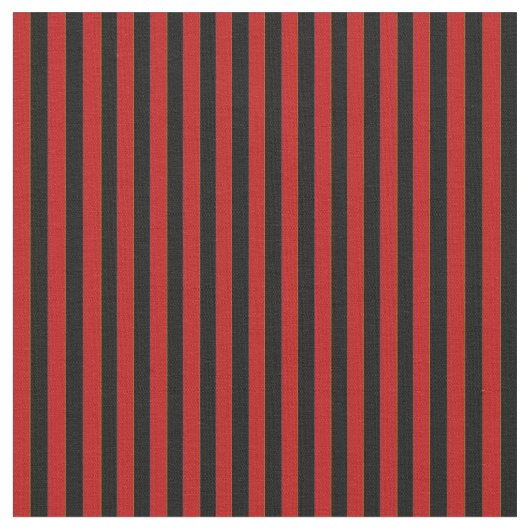 Stripes Fabric, Red en Black Stof (Close Up)