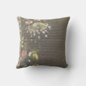 Stripes Floral  Elegant Brocade Lace Cushio Kussen (Achterkant)