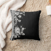 Stripes Floral  Elegant Brocade Pin Stripe Kussen (Deken)