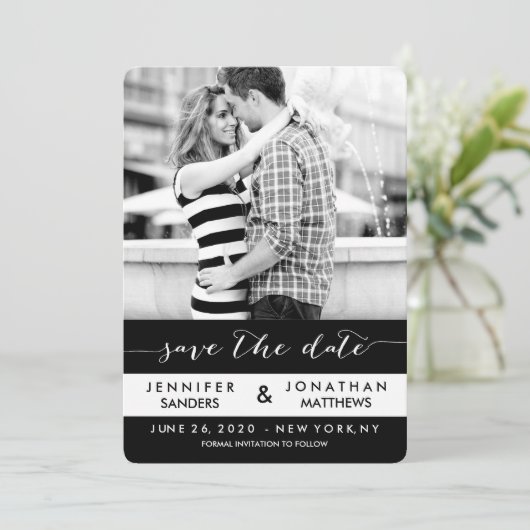 Stripes Foto | Modern sparen de Kaarten van de Dat (Staand voorkant)