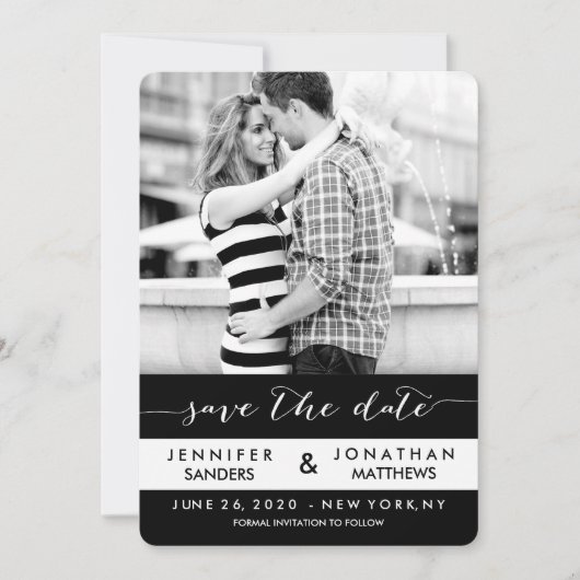 Stripes Foto | Modern sparen de Kaarten van de Dat (Voorkant)