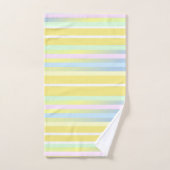 Stripes Geel, Blauw, Groen, Blush Pink Bad Handdoek (Handdoek)