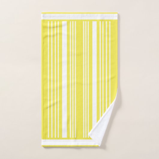 Stripes Geel en Witte doekset Bad Handdoek (Handdoek)