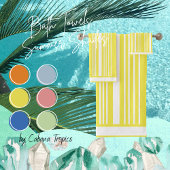 Stripes Geel en Witte doekset Bad Handdoek