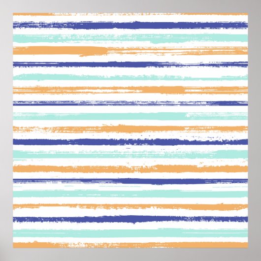 Stripes geometrische textielnaadloos patroon poster (Voorkant)