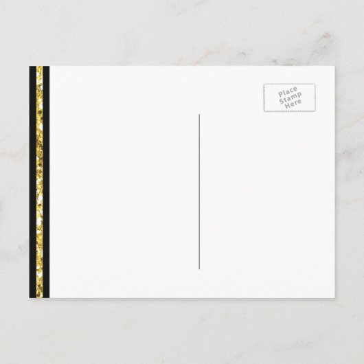 Stripes Glitter - Word jij mijn bruidsmeisje? Uitnodiging Briefkaart (Achterkant)