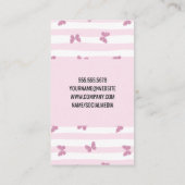 Stripes | Glittervlinders | Gereedschap voor manic Visitekaartje (Achterkant)