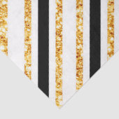 Stripes Gold Glitter Black Boho Popular Collectie Tissuepapier (Detail)