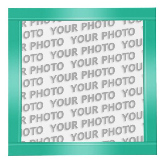 STRIPES-gradiënten - oceaangroen + uw ideeën Kubus (Voorkant)