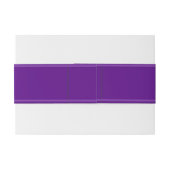 STRIPES-gradiënten - paars en uw ideeën Uitnodigingen Wikkel (Achterkant Voorbeeld)