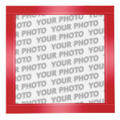 STRIPES-gradiënten - rood + uw ideeën Kubus (Voorkant)