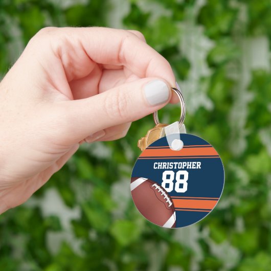 Stripes Grid IJzerventilator Football Sleutelhanger (Hand)