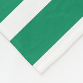 Stripes | Groen en wit |  | Fleece Deken (Hoek)