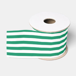 Stripes | Groen & Wit | | Grosgrain Lint