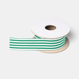 Stripes | Groen & Wit | | Satijnen Lint
