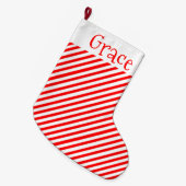Stripes Grote Kerstsok (Voorkant (Hangend))