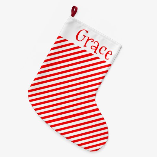 Stripes Grote Kerstsok (Voorkant (Hangend))