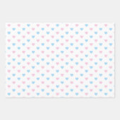 Stripes, harten en pooldots inpakpapier vel (Voorkant 2)