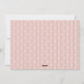 Stripes Hearts Happy Valentine's Day Photo Card Feestdagenkaart (Achterkant)