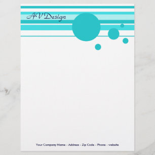 Stripes in blauwe brochure